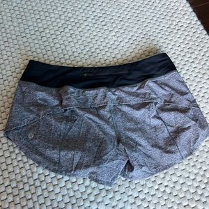 Lululemon shorts (not lined); size 8; gray